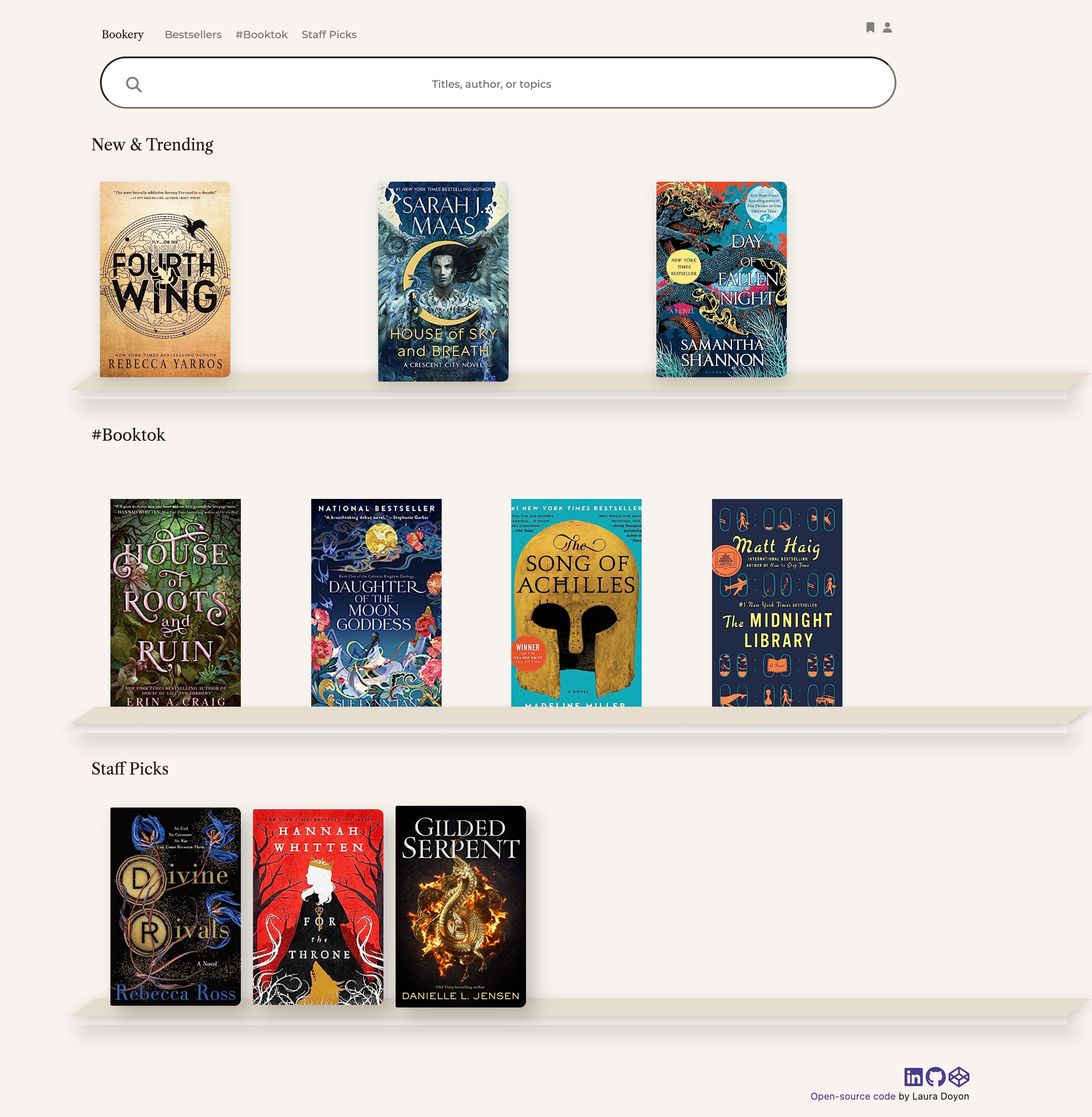 Bookery Landing Page